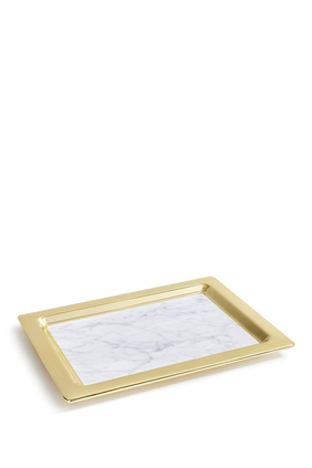 Marble And Gold Dual Tray